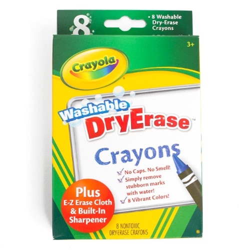 Crayola, Washable, Dry Erase, Crayon, 8 Color, Set